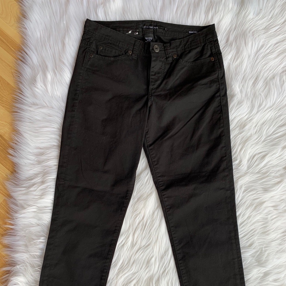 Calvin Klein skinny crop black Jeans sz 4